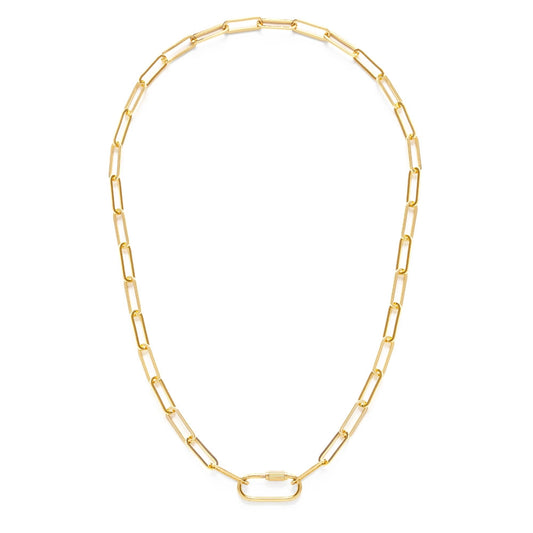 Carabiner Clasp Paperclip Chain Necklace
