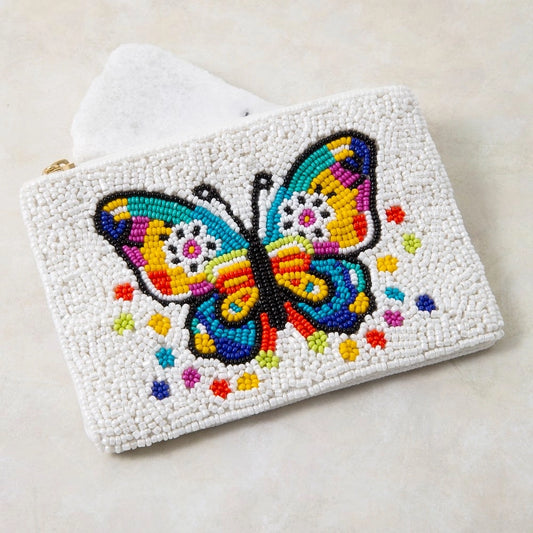 Rainbow Butterfly Coin Purse