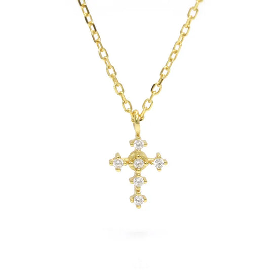 Cubic Zirconia Cross Necklace