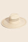 Flat Brim Straw Hat