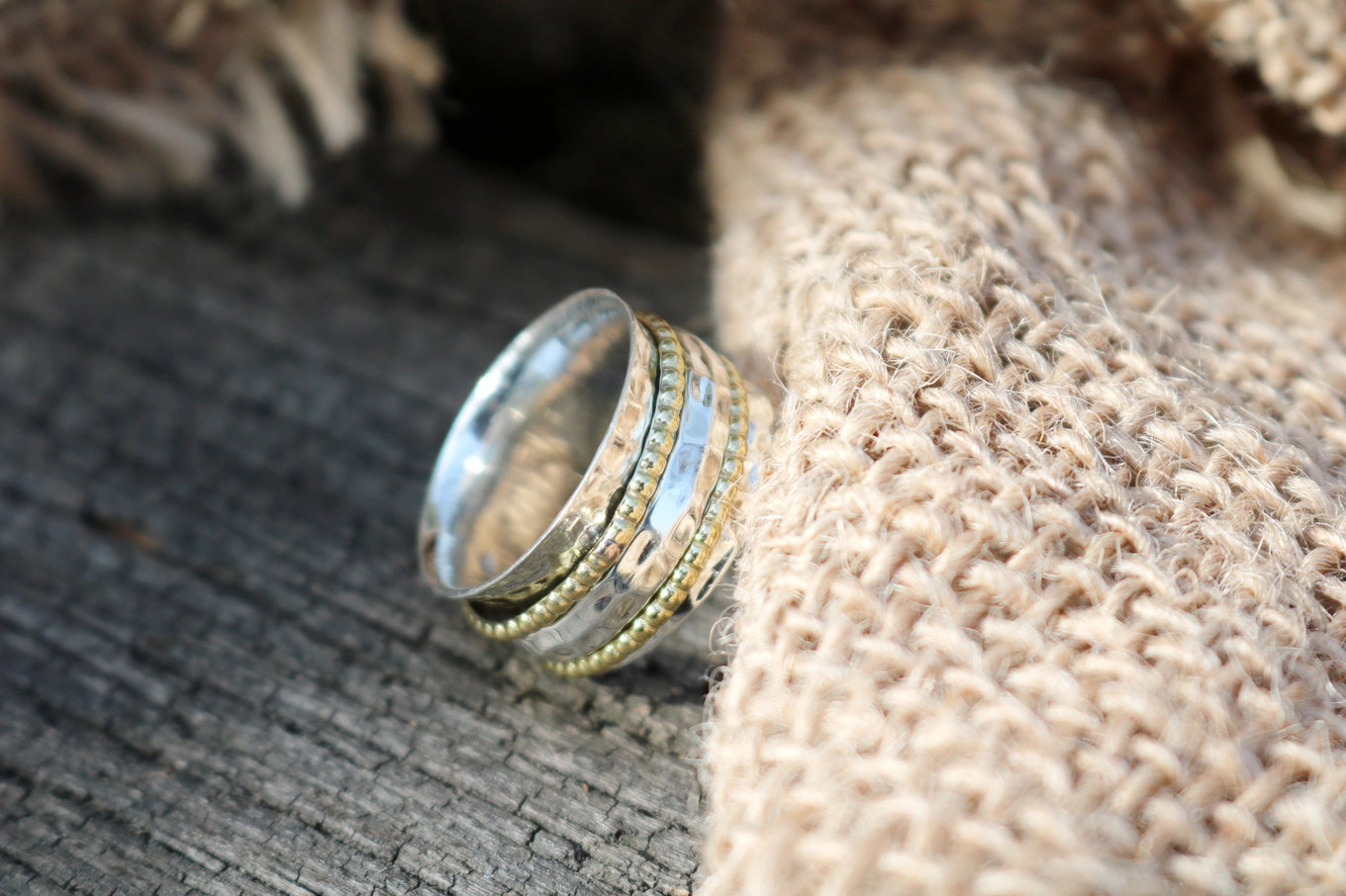 Clarity Sterling Silver Spinner Ring