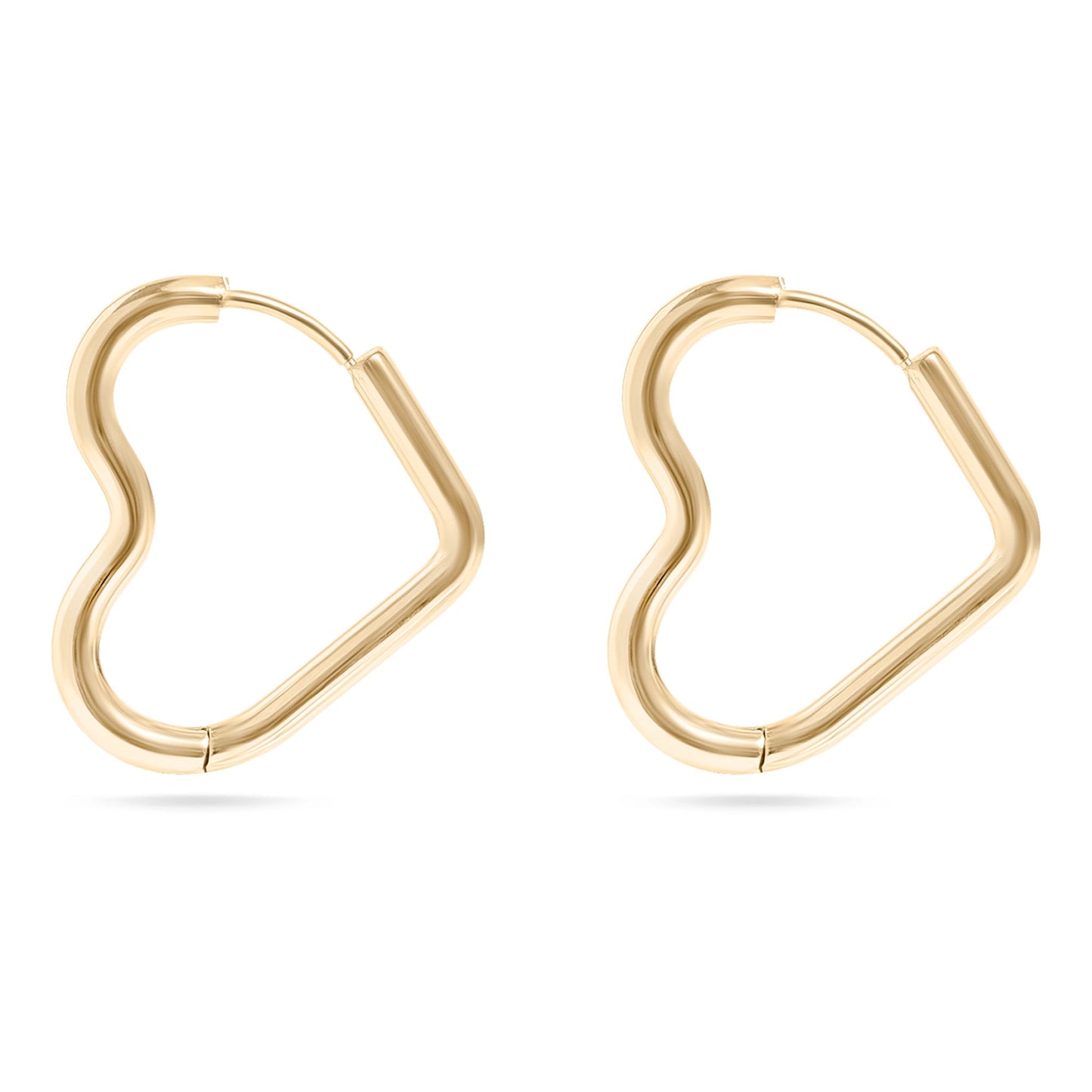 Large Heart Hoops