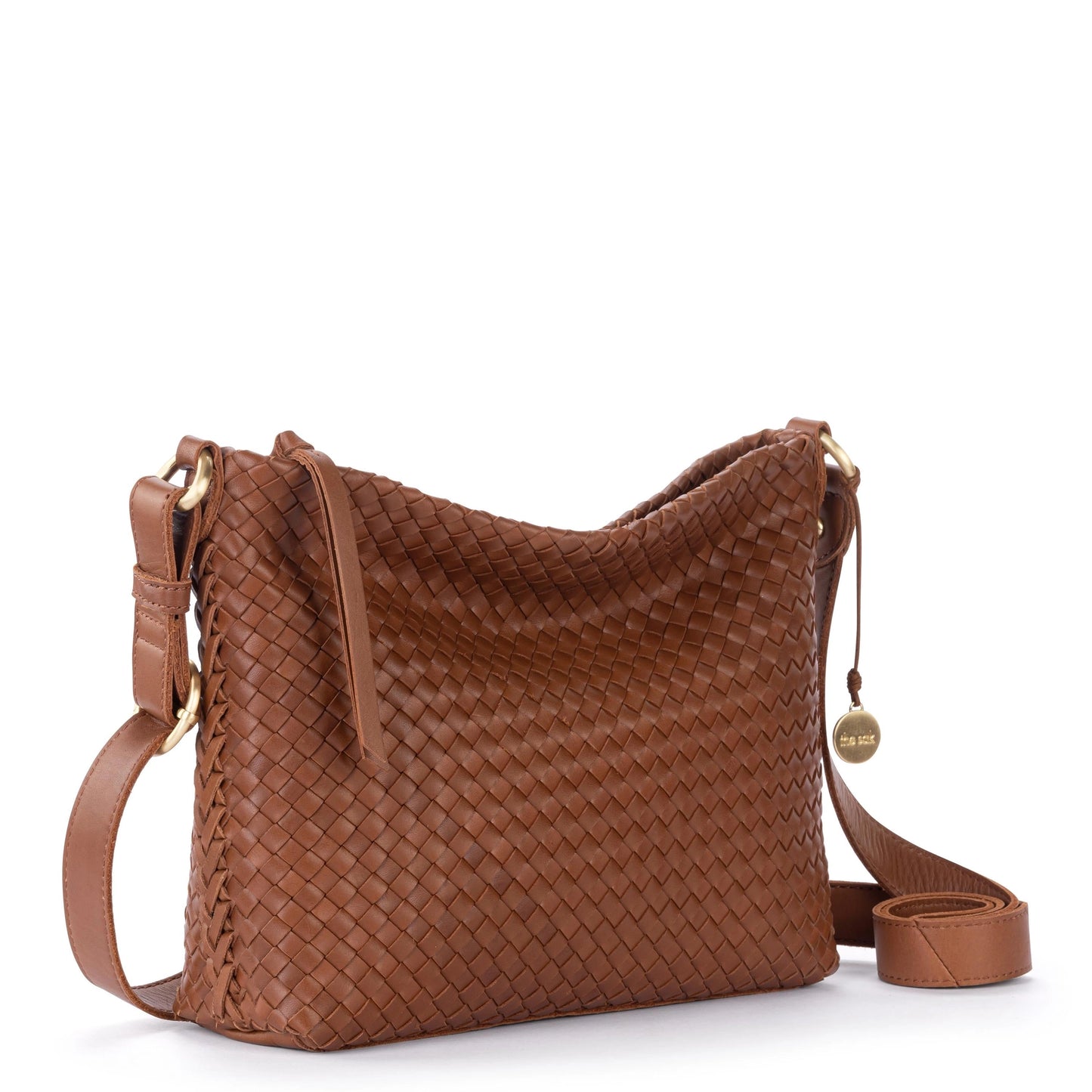 Melrose Woven Crossbody - Cognac