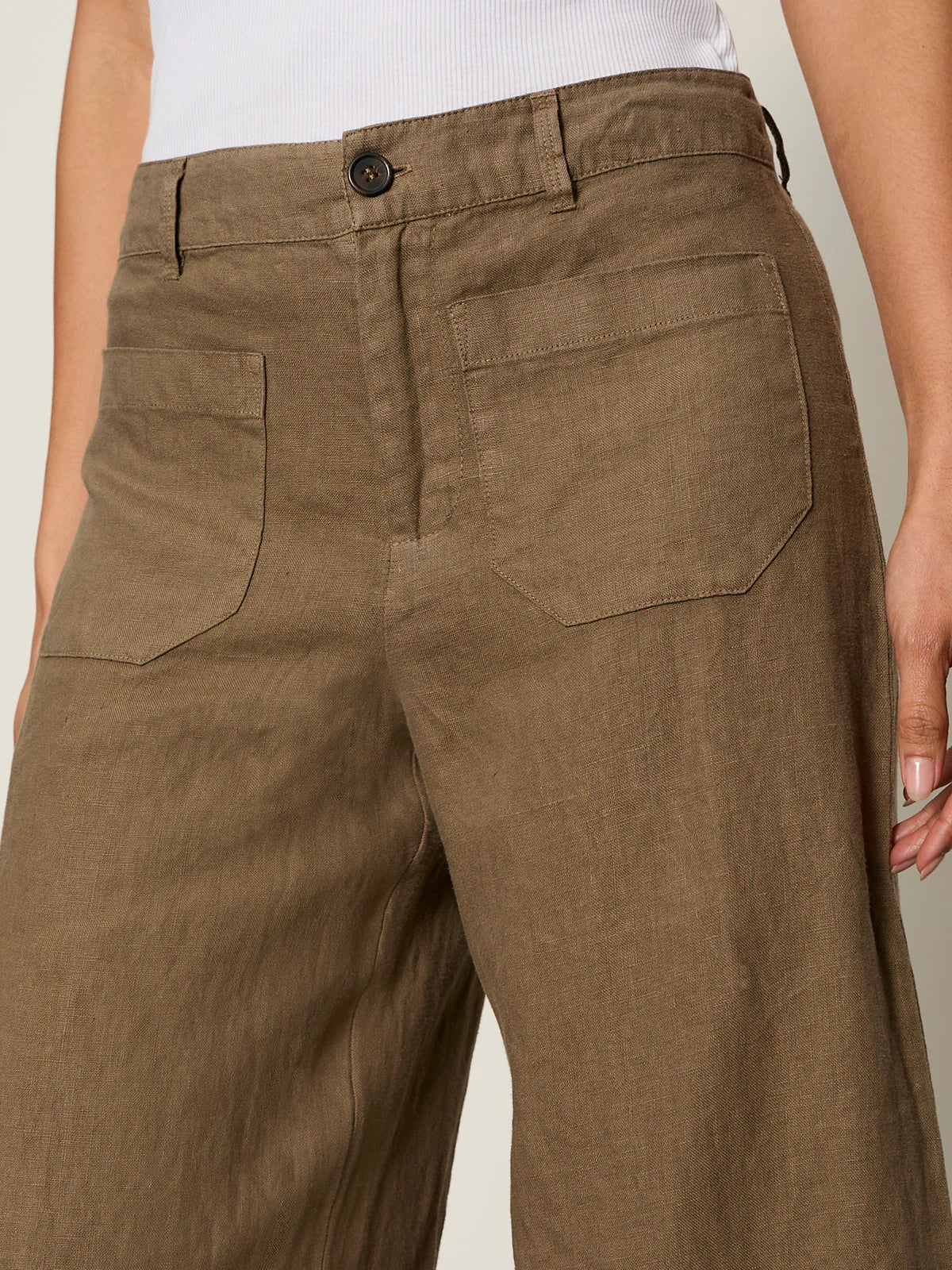 Linen Marine Wide Leg