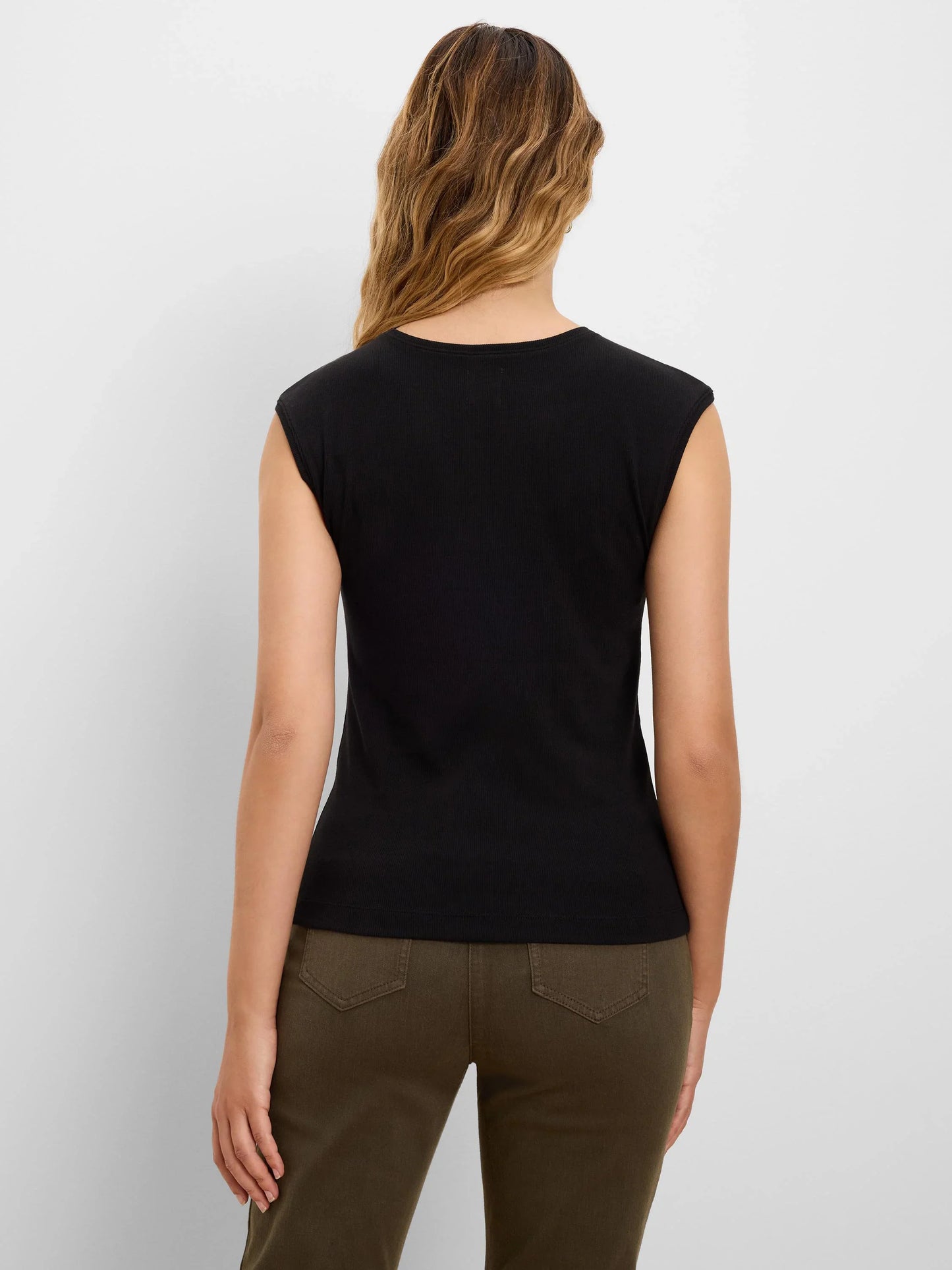 Rib Growover Tank - Black