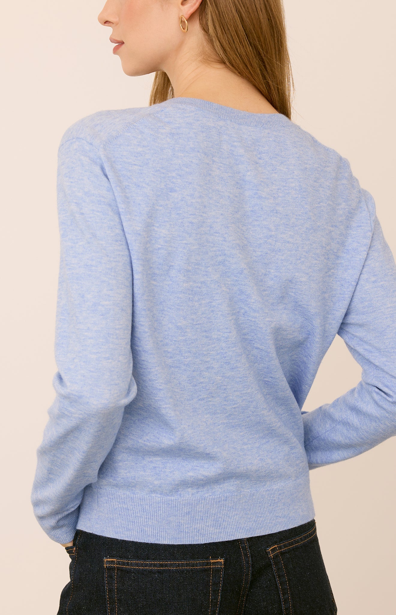 Carina Pullover - Heather Blue
