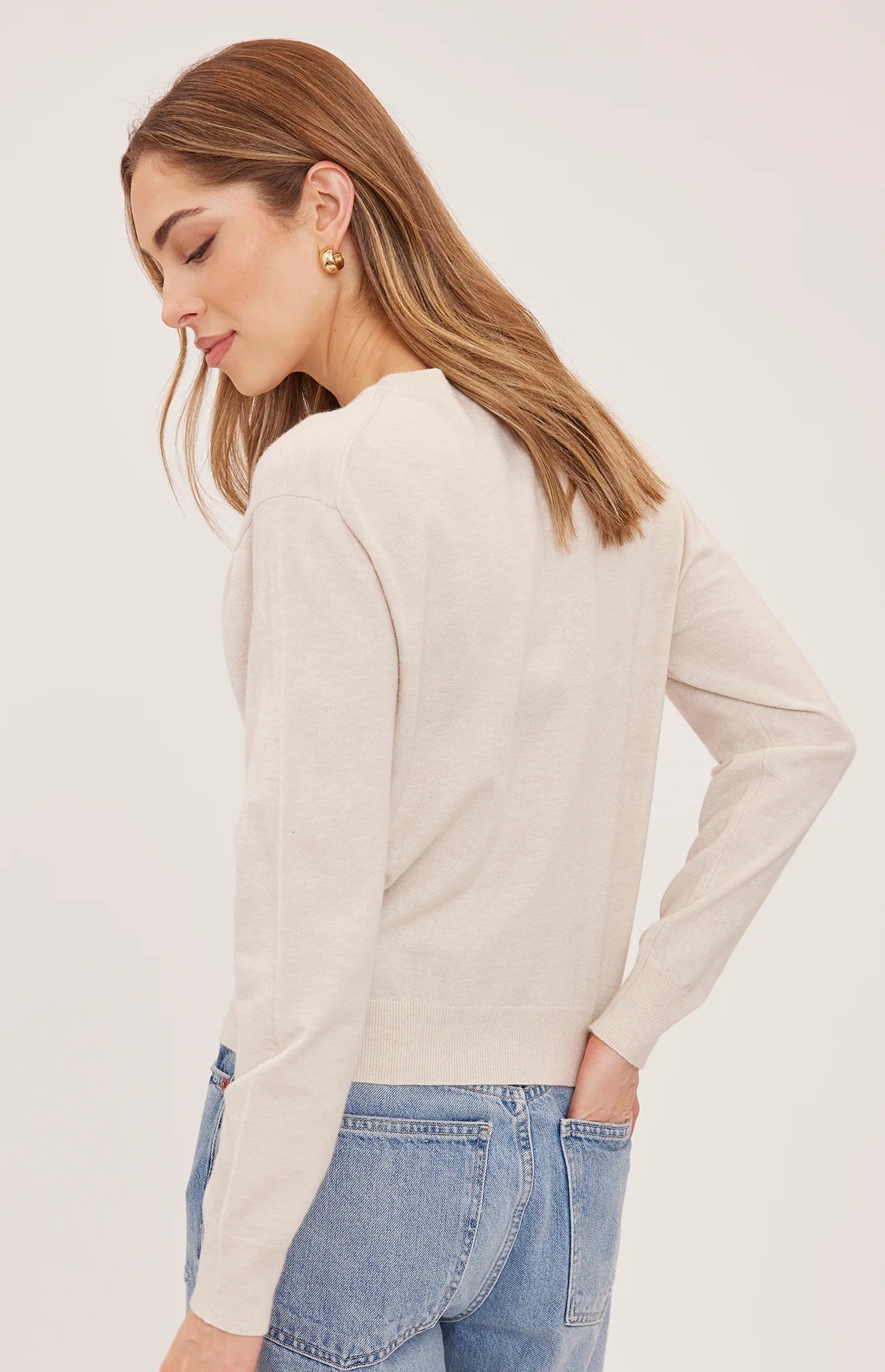 Carina Pullover - Heather Cream