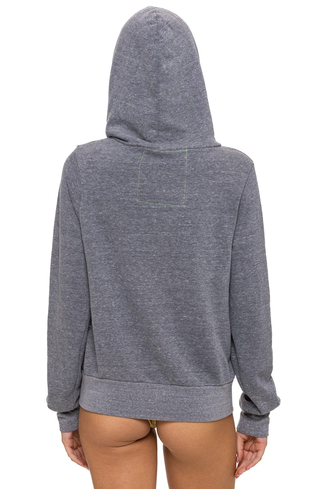 Mountain Chevron Zip - Heather Grey