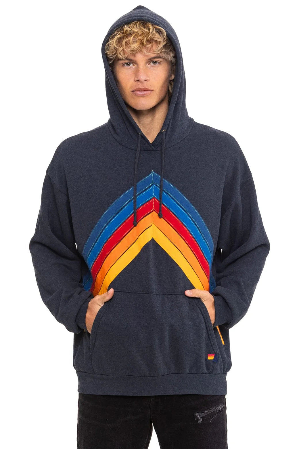 Mountain Chevron Pullover - Charcoal