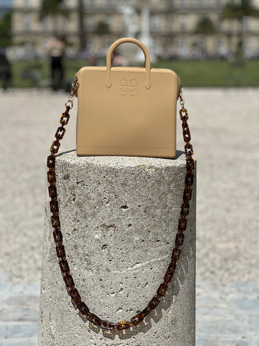 Tortoise Squares Bag Strap