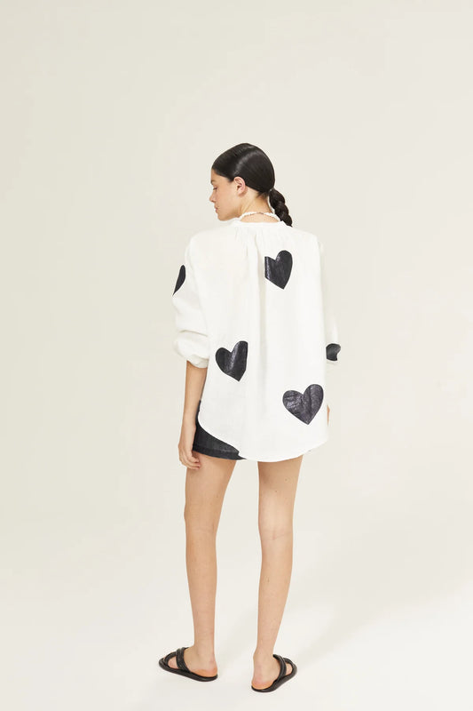 Cupid Shirt - Black Hearts
