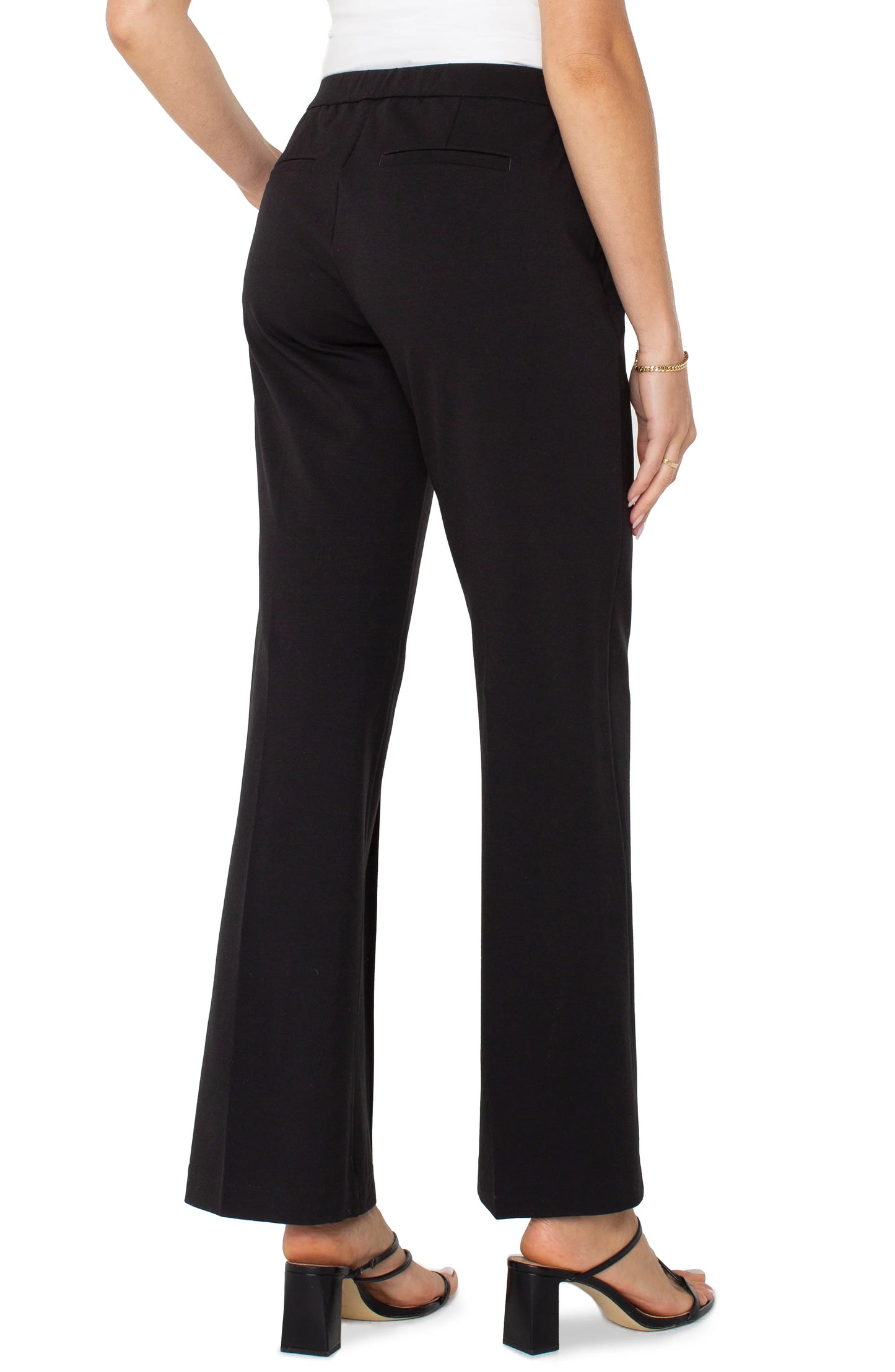 Wide Leg Pull On Trouser