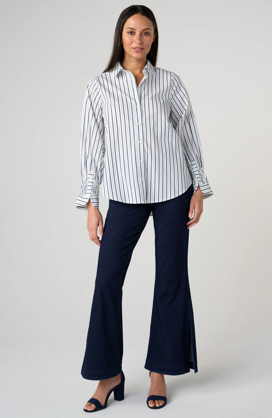 Adjustable Sleeve Woven Top