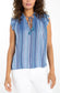 Chambray Tassel Woven Top