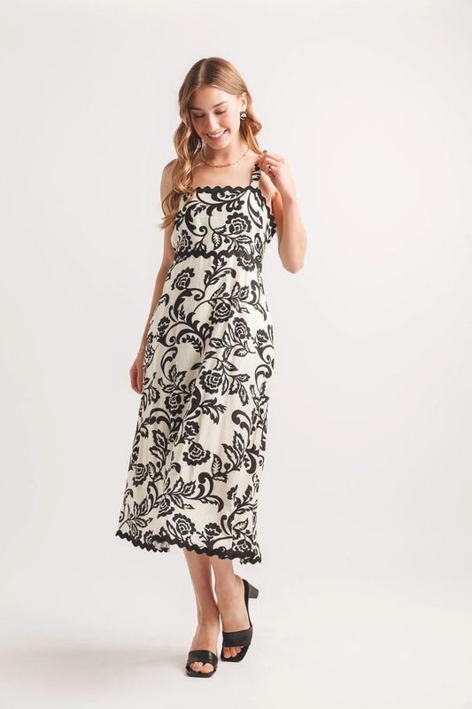 Floral Rick Rack Dress