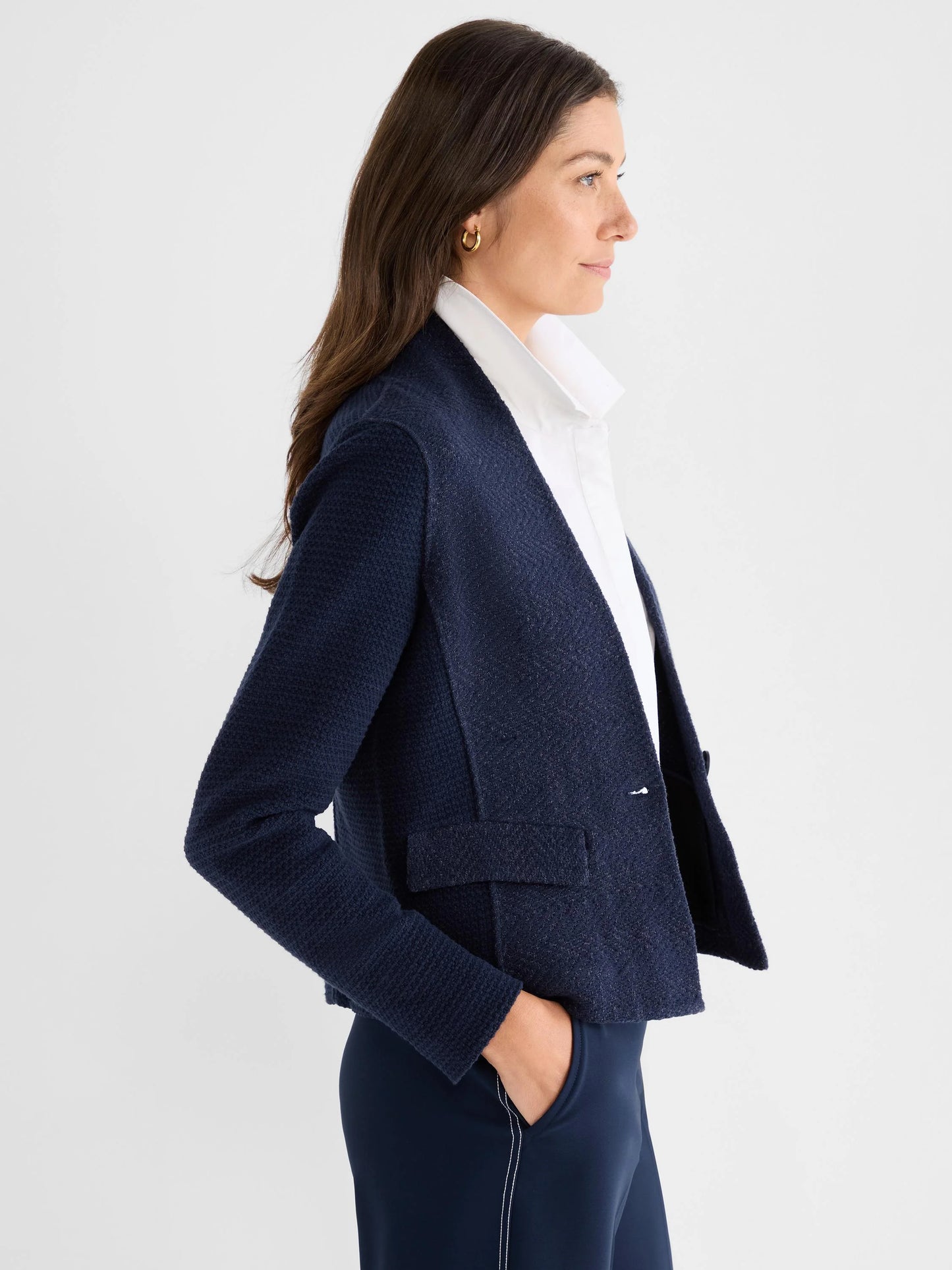Weave Mix Knit Jacket