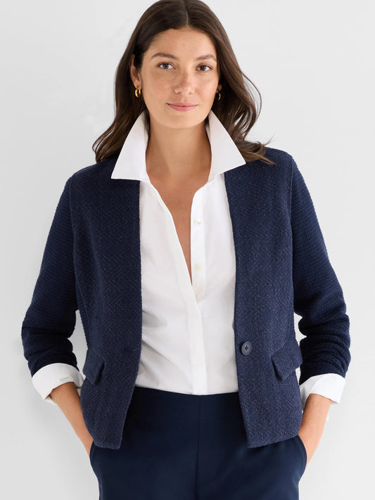 Weave Mix Knit Jacket