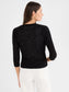 Slub 4-Way Cardigan - Black