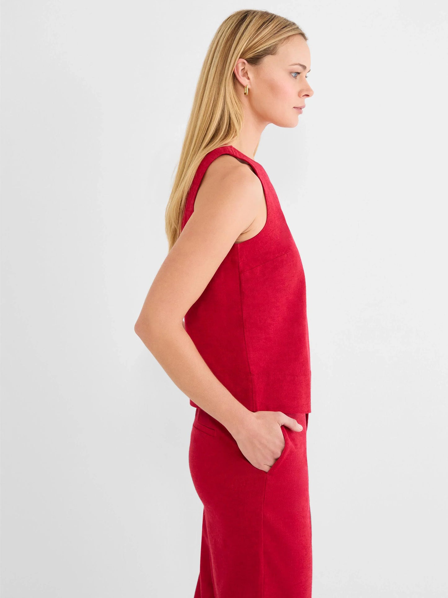 Stretch Linen Tank