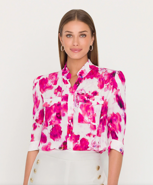 Bardot Floral Top