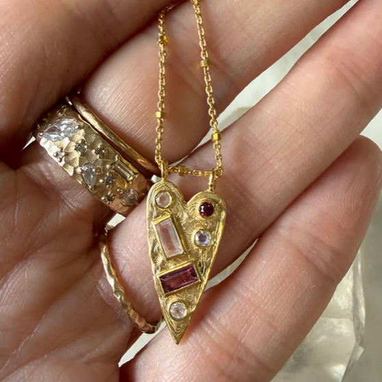 Heart Spear Necklace