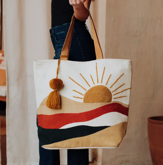 Sun Pattern Tote