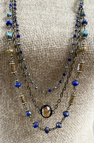 Justina Blue Necklace
