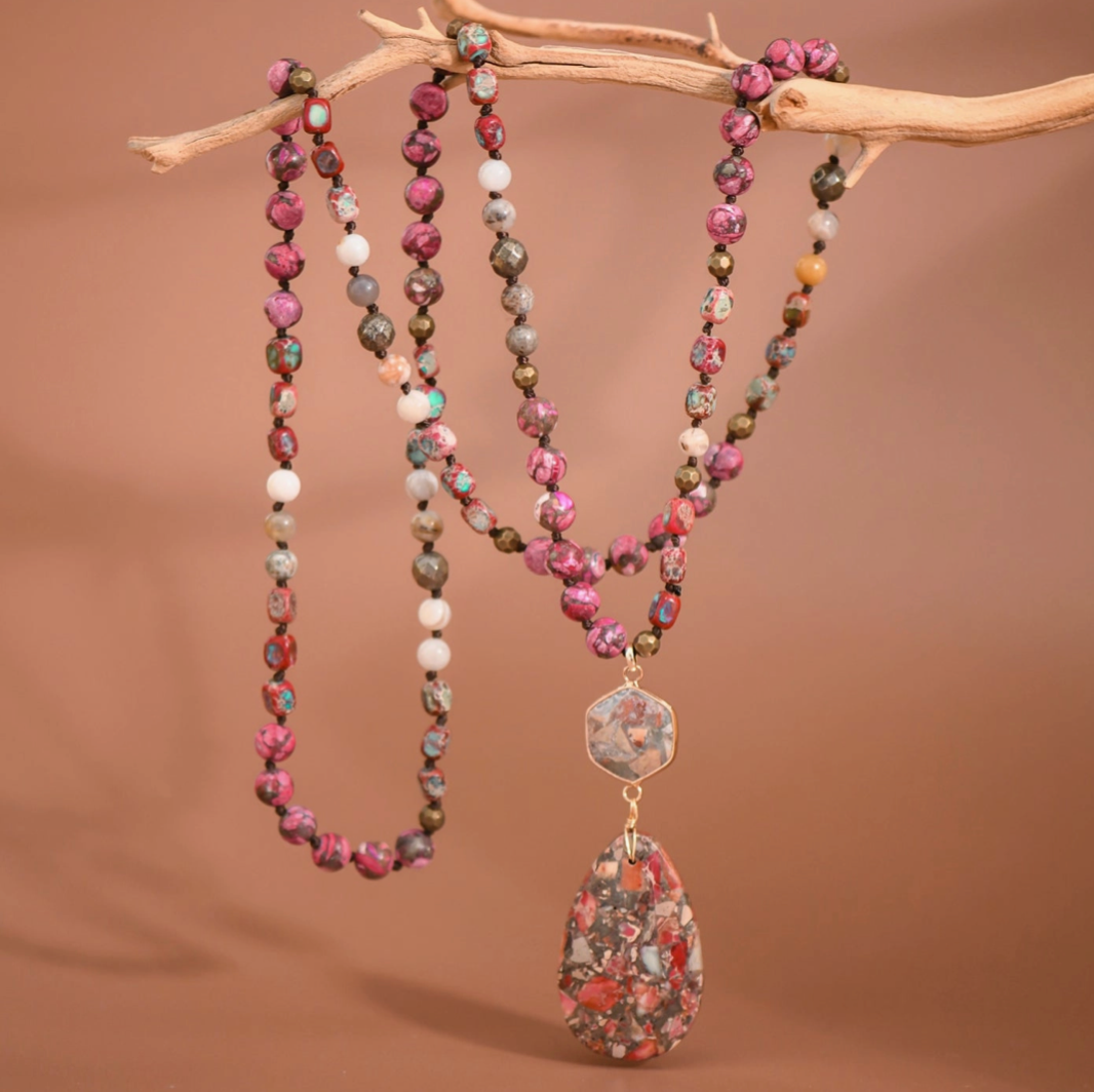 Rose Stone Necklace