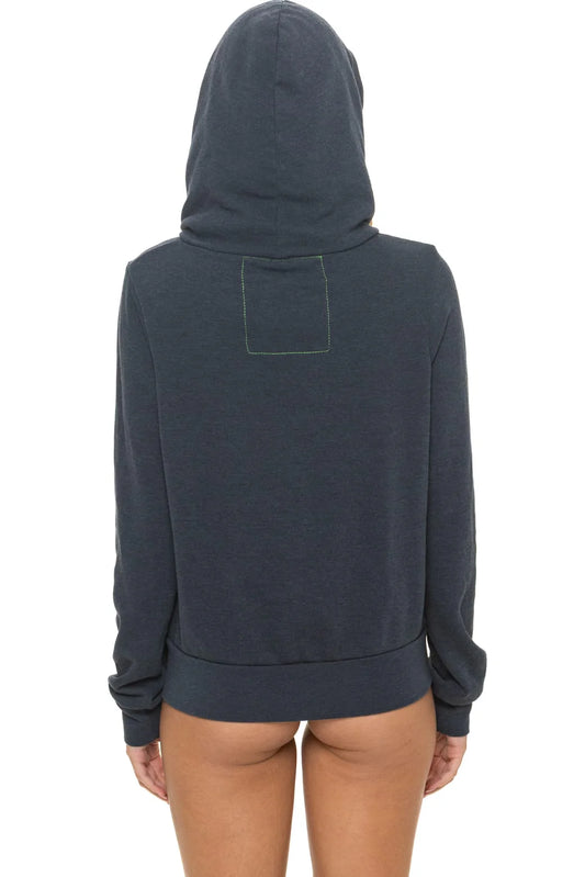 Stripe America Zip - Charcoal