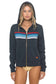 Stripe America Zip - Charcoal