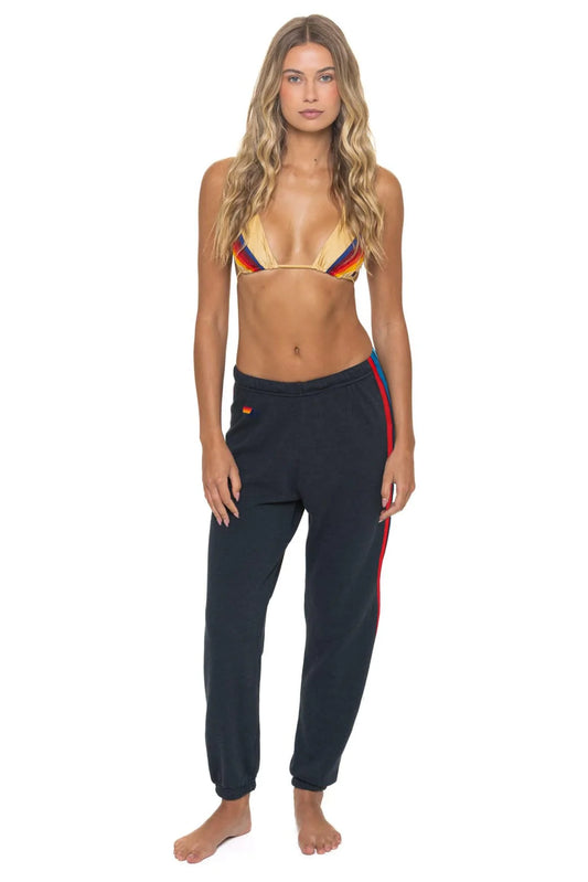 Stripe America Sweatpants - Charcoal