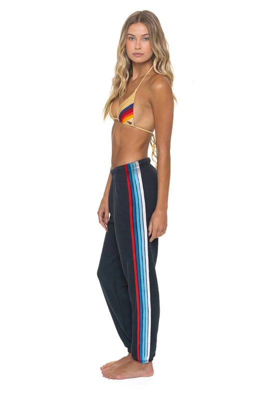 Stripe America Sweatpants - Charcoal