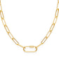 Carabiner Clasp Paperclip Chain Necklace