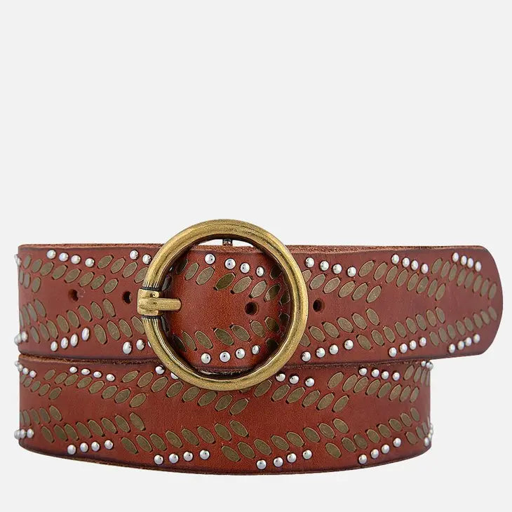 Fiona Studded Cognac