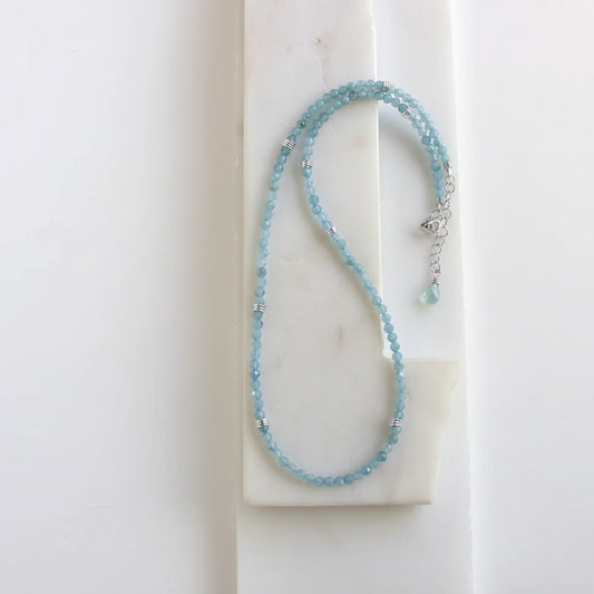 Aquamarine Gemstone Strand