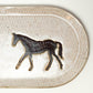 Large Brown Horse Platter