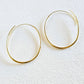 Brass Thread Oval Hoops