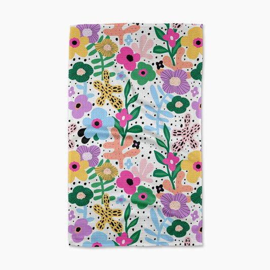 Abstract Botanicals Kitchen Towel