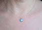 Square Pendant Heart Necklace