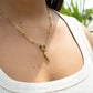 Paperclip Charm Holder Necklace