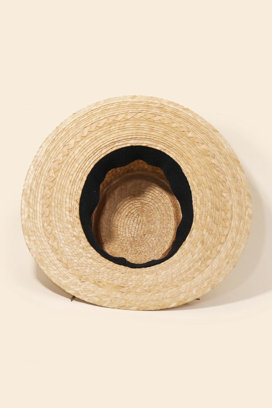 Palm Leaf Pork Pie Hat