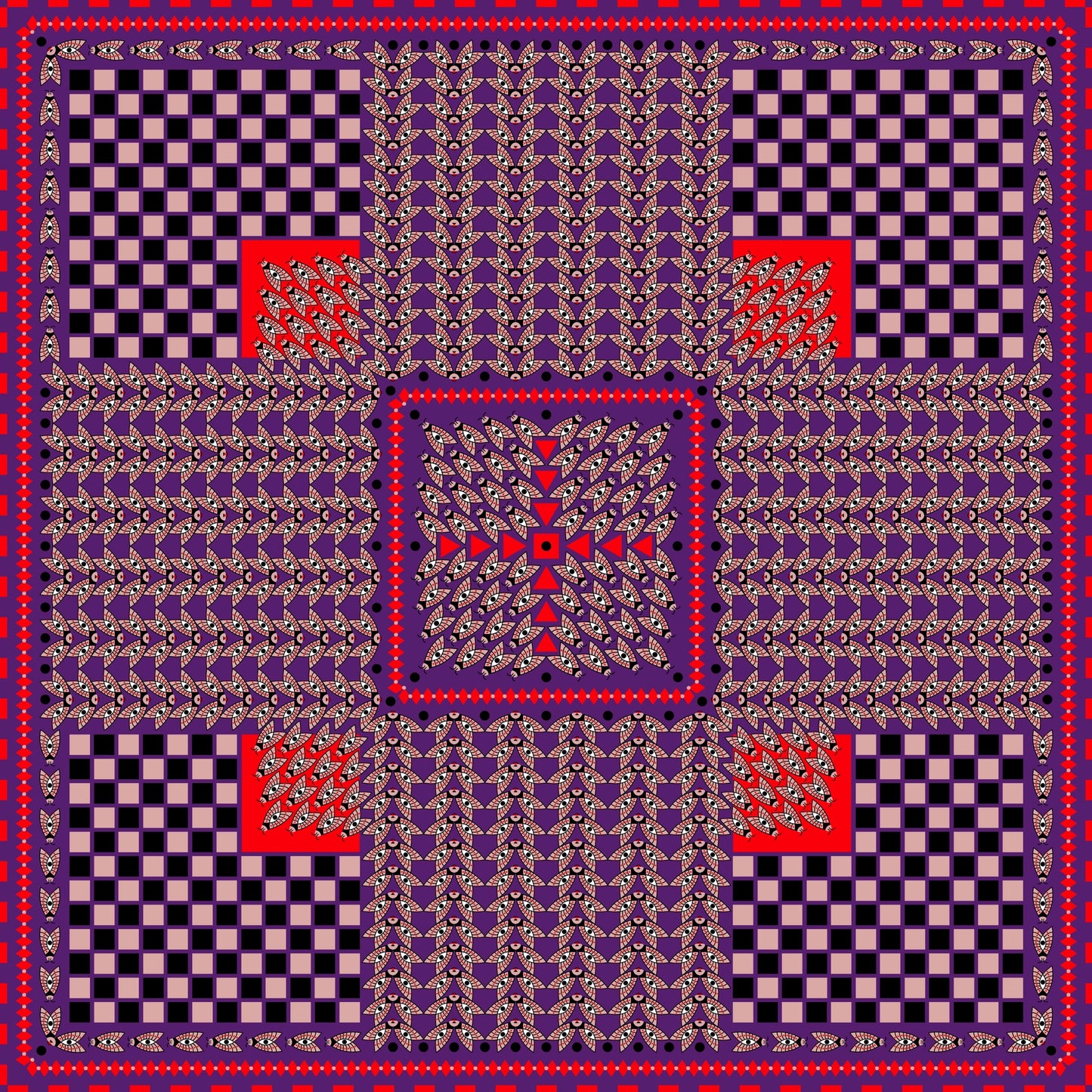 Gemstone Silk Scarf