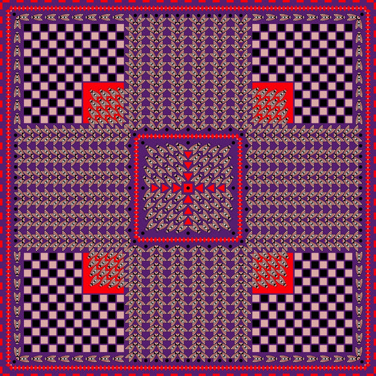 Gemstone Silk Scarf