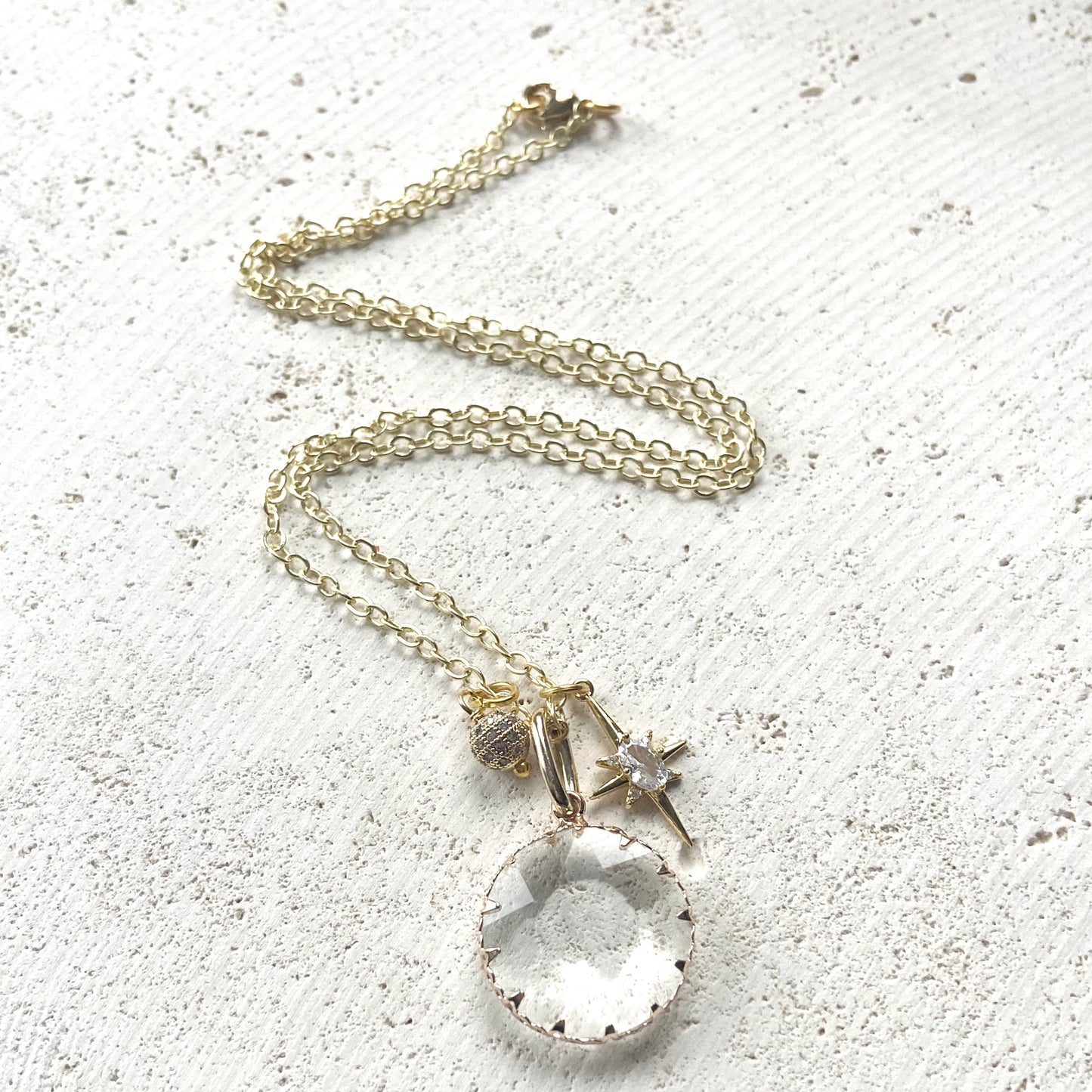 Cluster Crystal Necklace