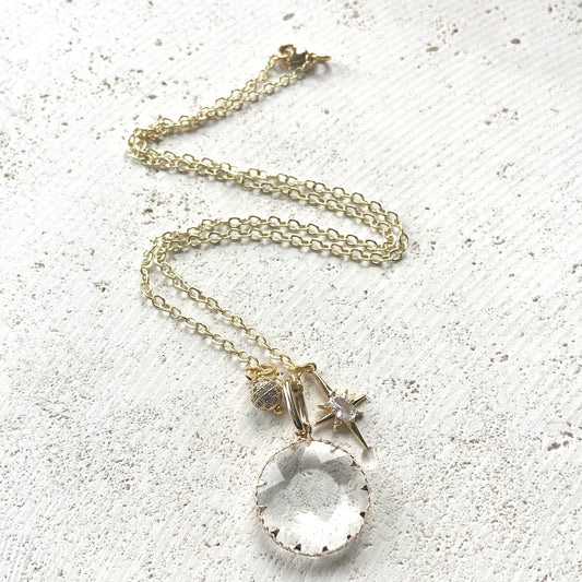 Cluster Crystal Necklace