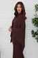 Knit Dolman Cardigan - Chocolate