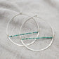Turquoise Horizon Hoops