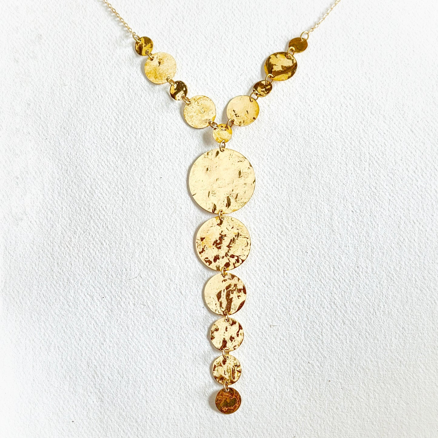 Hammered Circles Necklace