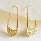 Double Faced Hammered Earrings
