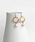 Circle Pearl Earrings